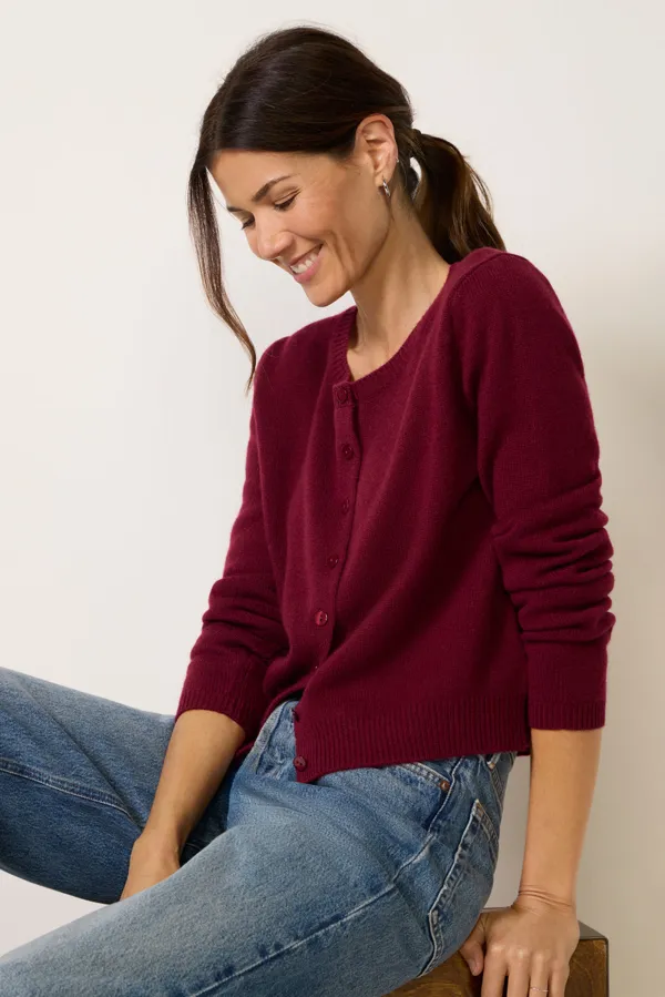 Reformation Clara cashmere cardigan, product photo